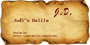 Joós Delila névjegykártya